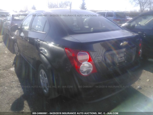 1G1JA5SH6E4167036 - 2014 CHEVROLET SONIC LS 黑色 照片 3