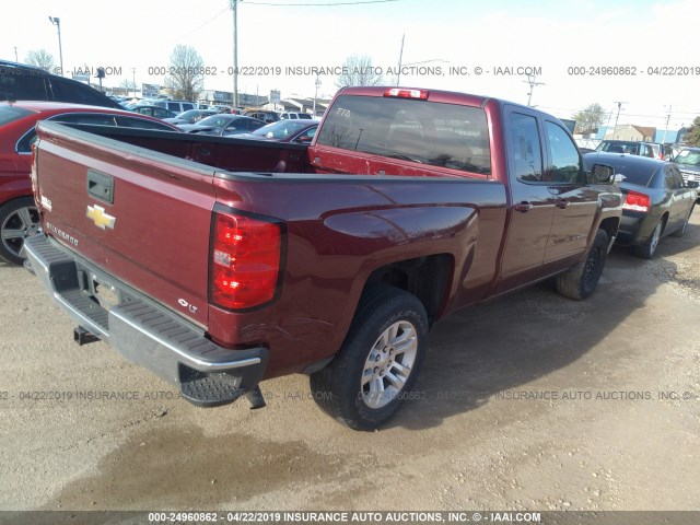 1GCVKREC7FZ148268 - 2015 CHEVROLET SILVERADO K1500 LT RED photo 4