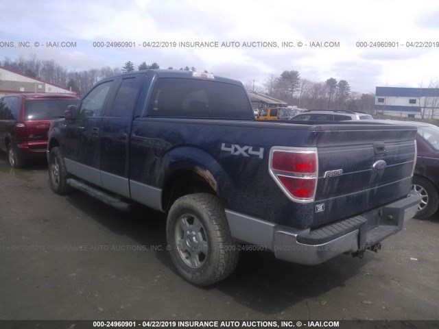 1FTEX1E86AFC09568 - 2010 FORD F150 SUPER CAB BLUE photo 1