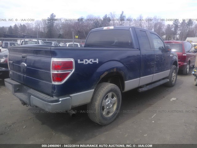 1FTEX1E86AFC09568 - 2010 FORD F150 SUPER CAB BLUE photo 2