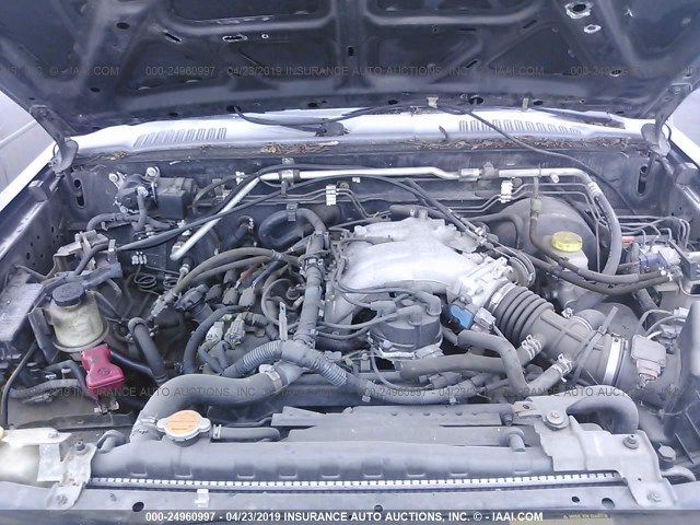 5N1ED28T81C576743 - 2001 NISSAN XTERRA XE/SE BLACK photo 10