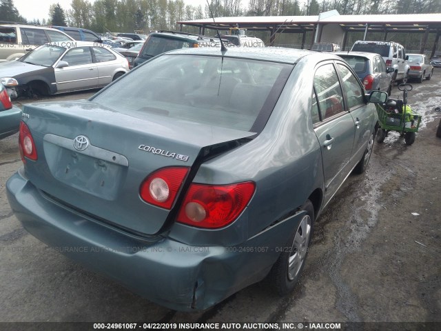 2T1BR30E46C608050 - 2006 TOYOTA COROLLA CE/LE/S Light Blue photo 4