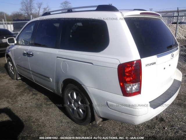 KNDMC233976022211 - 2007 HYUNDAI ENTOURAGE GLS/SE/LIMITED WHITE photo 3