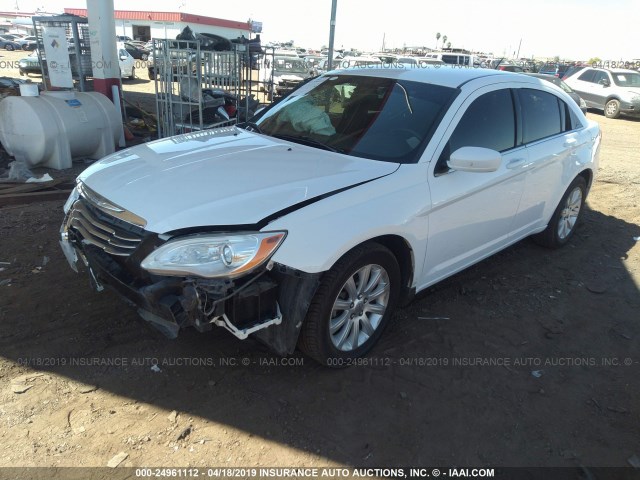 1C3CCBBB7CN226367 - 2012 CHRYSLER 200 TOURING WHITE photo 2