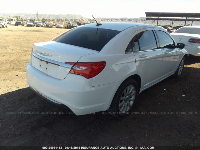 1C3CCBBB7CN226367 - 2012 CHRYSLER 200 TOURING WHITE photo 4