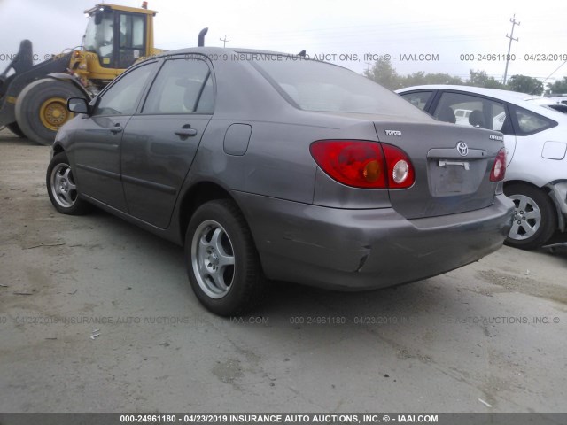 1NXBR32E63Z060334 - 2003 TOYOTA COROLLA CE/LE/S GRAY photo 3