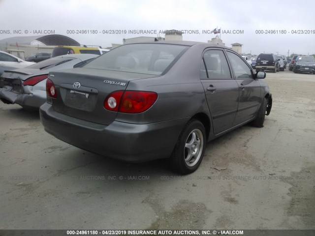 1NXBR32E63Z060334 - 2003 TOYOTA COROLLA CE/LE/S GRAY photo 4