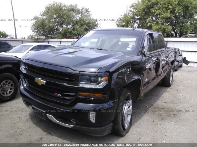 3GCUKREC5JG484845 - 2018 CHEVROLET SILVERADO K1500 LT BLACK photo 2