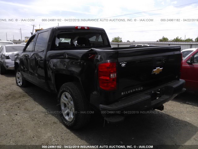 3GCUKREC5JG484845 - 2018 CHEVROLET SILVERADO K1500 LT BLACK photo 3