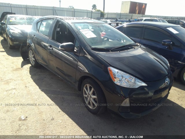 JTDKDTB34E1567609 - 2014 TOYOTA PRIUS C BLACK photo 1