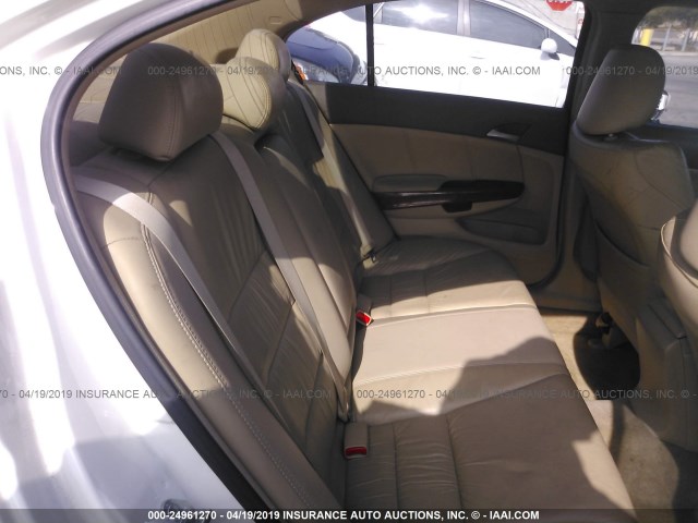 1HGCP36858A041402 - 2008 HONDA ACCORD EXL WHITE photo 8