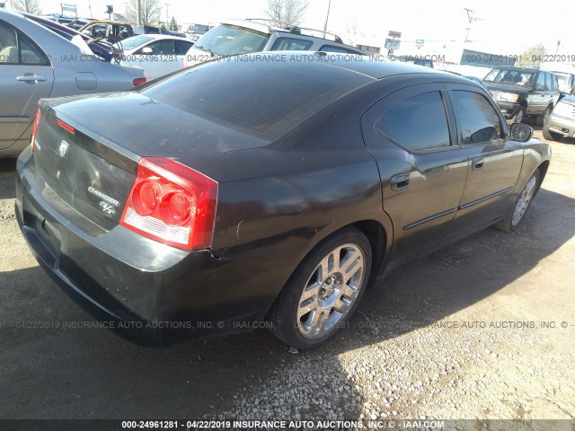 2B3CA8CT6AH316080 - 2010 DODGE CHARGER R/T BLACK photo 4