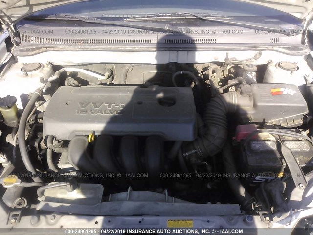 1NXBR32E55Z494571 - 2005 TOYOTA COROLLA CE/LE/S SILVER photo 10