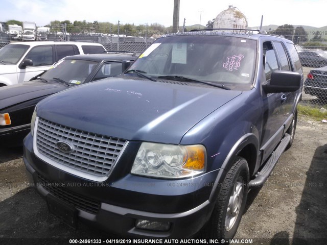 1FMPU15L54LA20529 - 2004 FORD EXPEDITION XLT BLUE photo 2