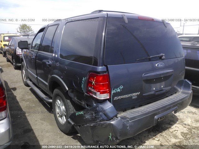 1FMPU15L54LA20529 - 2004 FORD EXPEDITION XLT BLUE photo 3