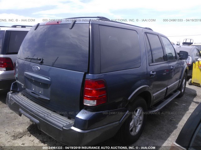 1FMPU15L54LA20529 - 2004 FORD EXPEDITION XLT BLUE photo 4