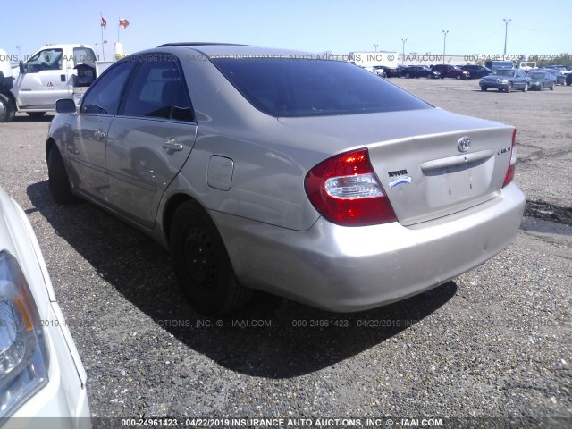 4T1BE32K74U915108 - 2004 TOYOTA CAMRY LE/XLE/SE GOLD photo 3