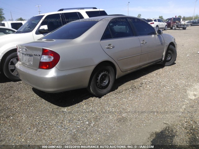 4T1BE32K74U915108 - 2004 TOYOTA CAMRY LE/XLE/SE GOLD photo 4