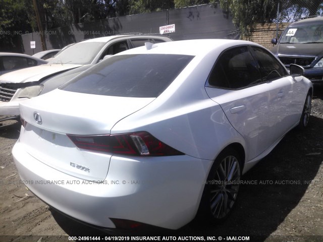 JTHBA1D27G5014447 - 2016 LEXUS IS 200T WHITE photo 4