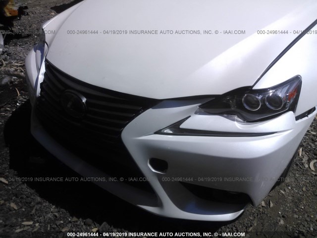 JTHBA1D27G5014447 - 2016 LEXUS IS 200T WHITE photo 6