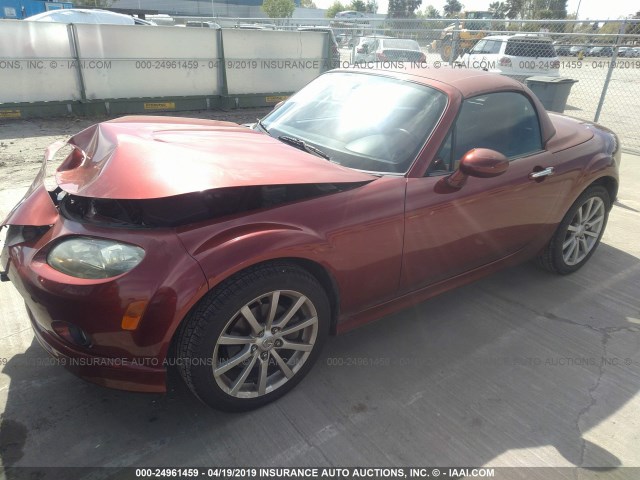 JM1NC26F370127453 - 2007 MAZDA MX-5 MIATA ORANGE photo 2