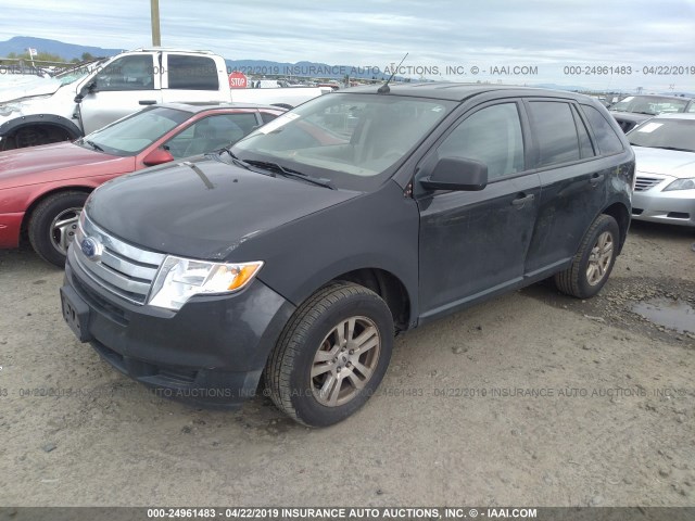 2FMDK46C37BA98983 - 2007 FORD EDGE SE BLACK photo 2