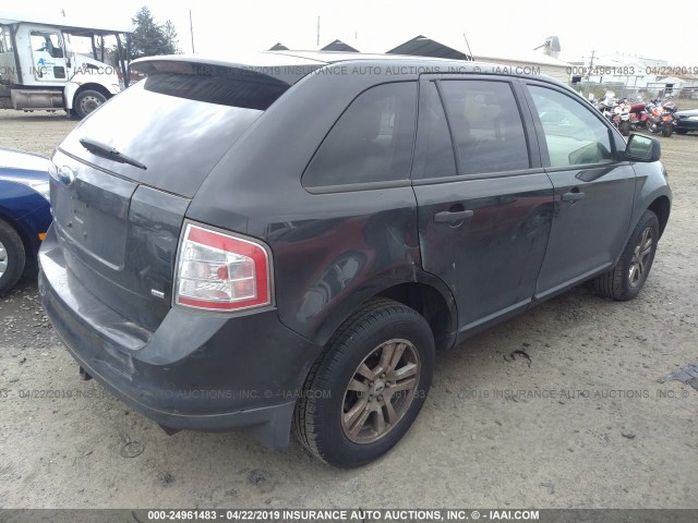 2FMDK46C37BA98983 - 2007 FORD EDGE SE BLACK photo 4