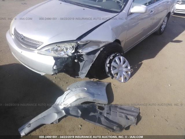 4T1BE32K84U912962 - 2004 TOYOTA CAMRY LE/XLE/SE SILVER photo 6