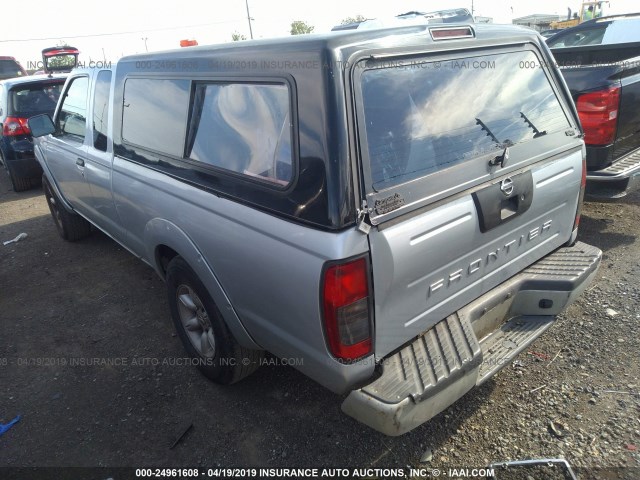 1N6DD26S11C399119 - 2001 NISSAN FRONTIER KING CAB XE SILVER photo 3