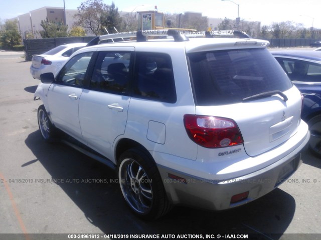 JA4LZ31F96U035297 - 2006 MITSUBISHI OUTLANDER LS WHITE photo 3