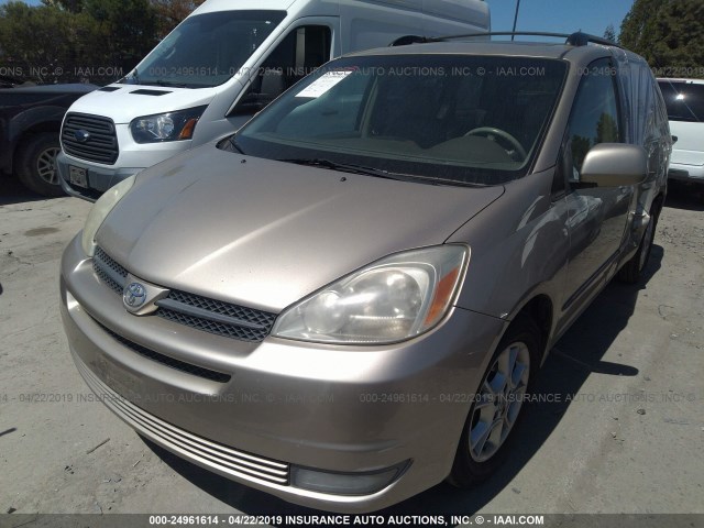 5TDZA22C75S261637 - 2005 TOYOTA SIENNA XLE/XLE LIMITED GOLD photo 2