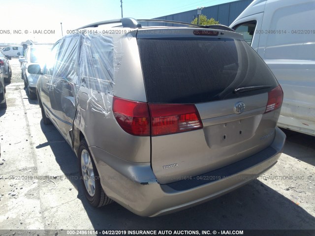 5TDZA22C75S261637 - 2005 TOYOTA SIENNA XLE/XLE LIMITED GOLD photo 3