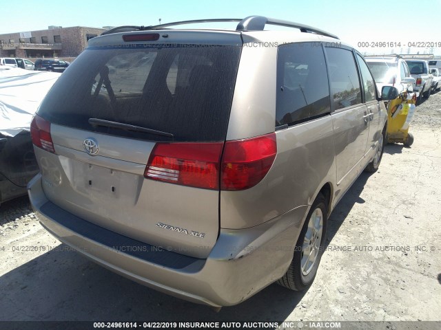 5TDZA22C75S261637 - 2005 TOYOTA SIENNA XLE/XLE LIMITED GOLD photo 4