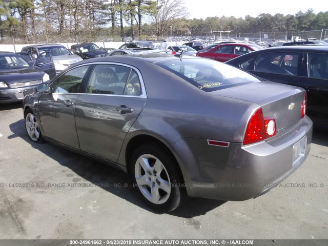 1G1ZB5EB2AF230512 - 2010 CHEVROLET MALIBU LS BROWN photo 3