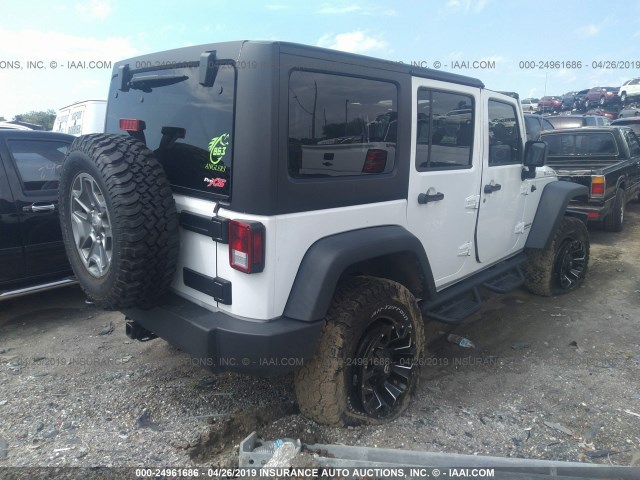 1C4BJWFG1FL515366 - 2015 JEEP WRANGLER UNLIMITE RUBICON WHITE photo 4