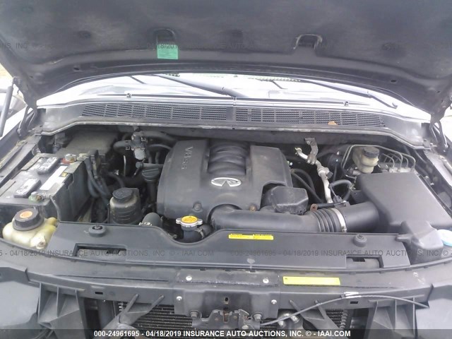 5N3AA08C14N807428 - 2004 INFINITI QX56 GRAY photo 10