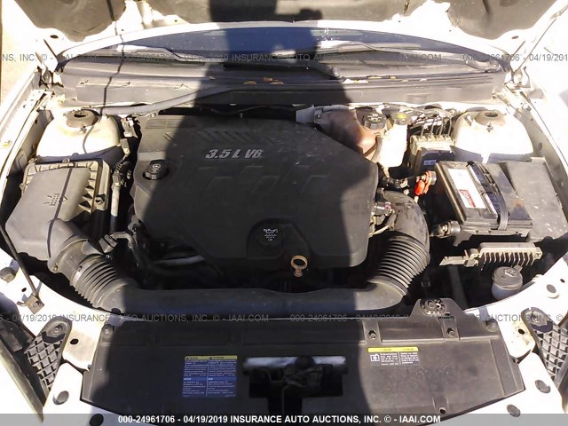 1G2ZH58N974217275 - 2007 PONTIAC G6 GT WHITE photo 10