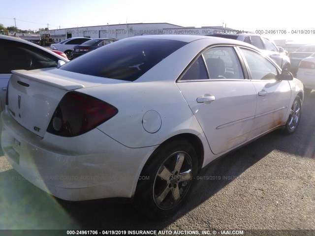 1G2ZH58N974217275 - 2007 PONTIAC G6 GT WHITE photo 4