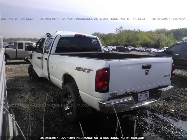 3D7KS28T29G502343 - 2009 DODGE RAM 2500 WHITE photo 3