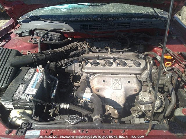 JHMCG5679YC020668 - 2000 HONDA ACCORD SE RED photo 10