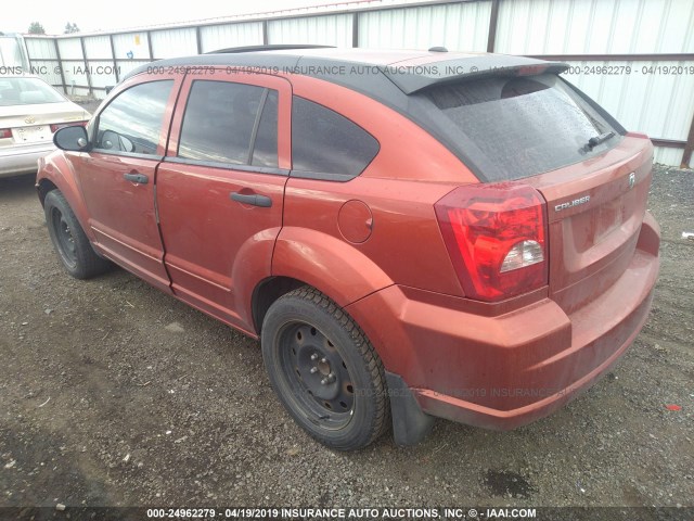 1B3HB48BX7D315600 - 2007 DODGE CALIBER SXT 橙色 照片 3