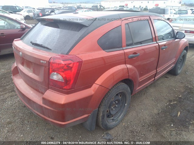 1B3HB48BX7D315600 - 2007 DODGE CALIBER SXT 橙色 照片 4