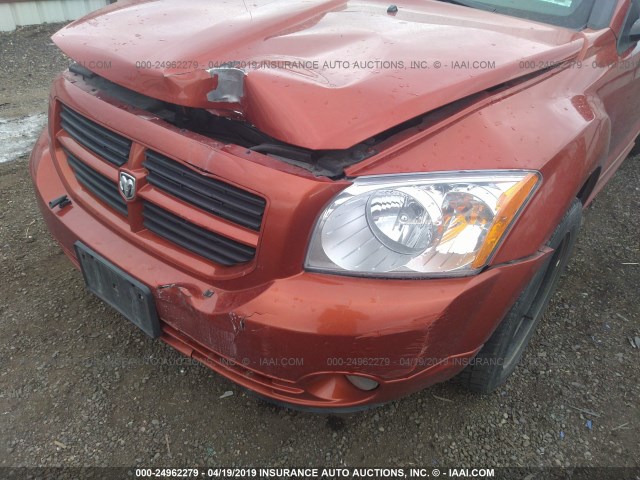 1B3HB48BX7D315600 - 2007 DODGE CALIBER SXT 橙色 照片 6