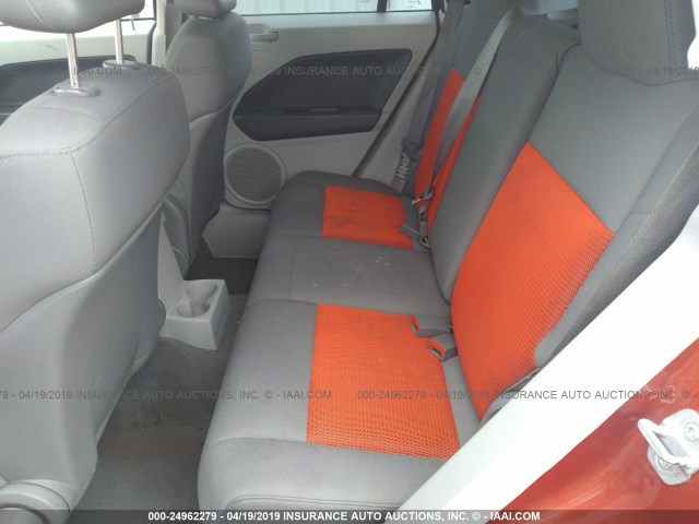 1B3HB48BX7D315600 - 2007 DODGE CALIBER SXT 橙色 照片 8