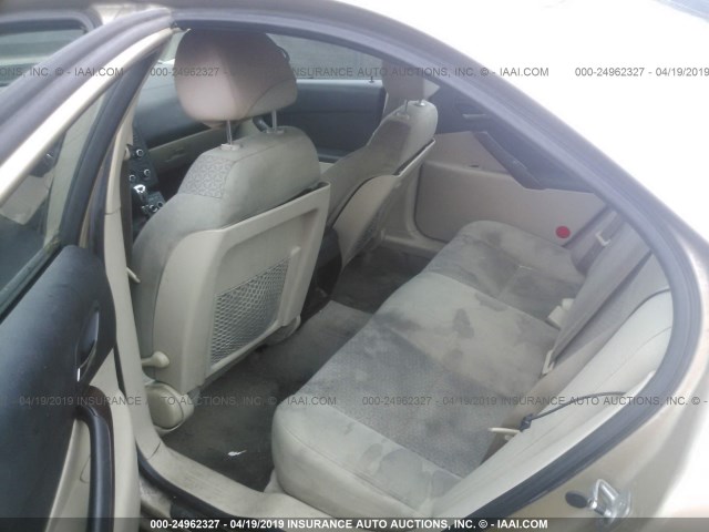 1G2ZF58B674119963 - 2007 PONTIAC G6 VALUE LEADER/BASE GOLD photo 8