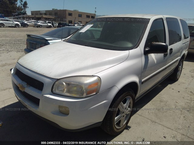 1GBDV13L65D280204 - 2005 CHEVROLET UPLANDER INCOMPLETE WHITE photo 2