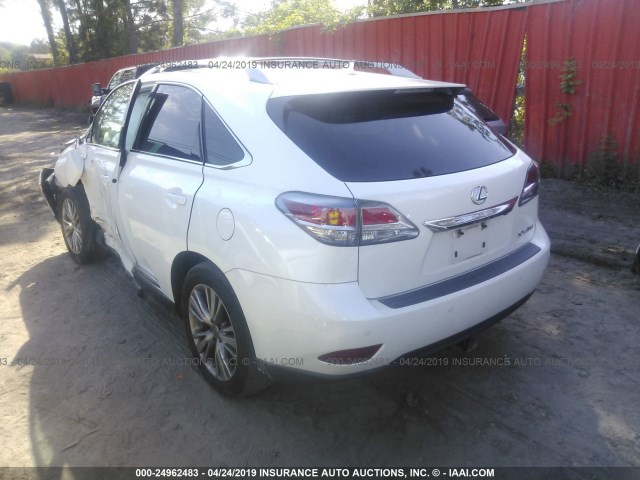 2T2BK1BA7DC164870 - 2013 LEXUS RX 350/BASE/F SPORT WHITE photo 3