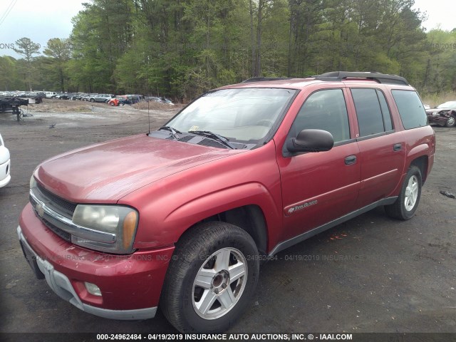 1GNES16S236145127 - 2003 CHEVROLET TRAILBLAZER EXT RED photo 2