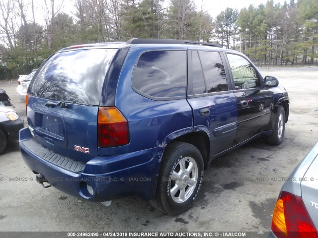 1GKDT13S552320975 - 2005 GMC ENVOY BLUE photo 4