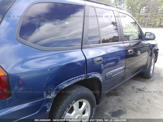 1GKDT13S552320975 - 2005 GMC ENVOY BLUE photo 6